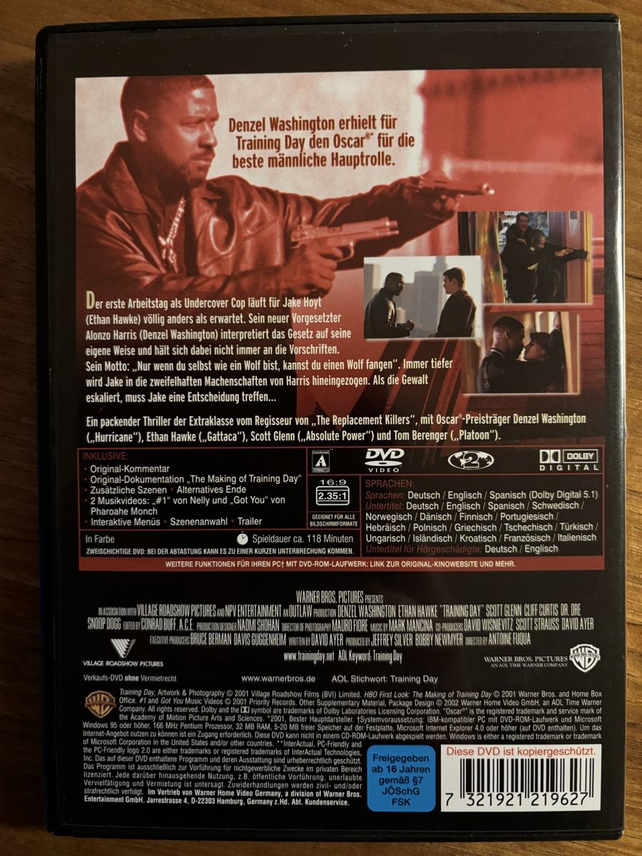 Tous les DVDs: DVD Training Day – D'occasion à Belp par brb66 1