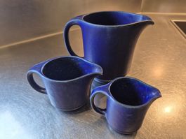Krüge, 3 verschiedene  Grössen "Blue Ocean " Langenthal