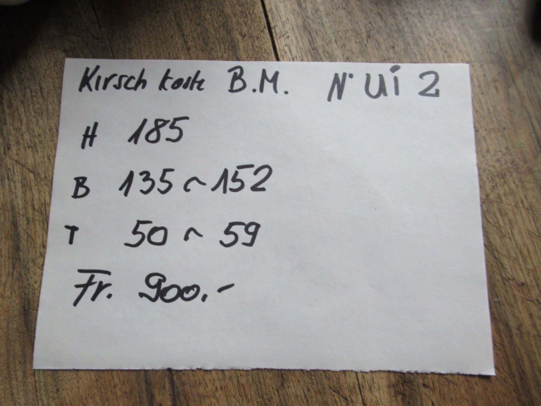 Armadi: Biedermeier Schrank (Kirschbaum/185) – Usato da Berg SG venduto da Pizza58 9