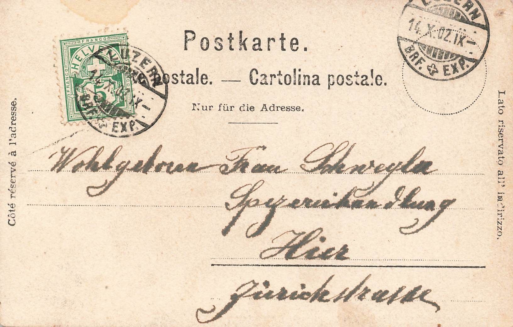 Cartoline postali: Colombier NE Villa Hinterstein Villa Hintersteinbruch – Usato da Biasca venduto da Blenio71 1
