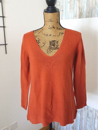 Damen Pullover Rich & Royal Baumwolle orange Grösse M