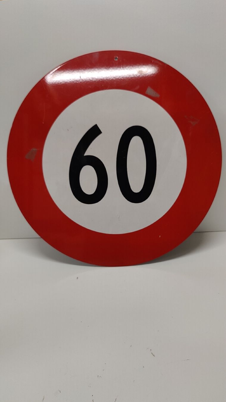 Schilder: Blechschild 60 Geschwindigkeit (L26) – Gebraucht aus Aarau von bro_9zsg
