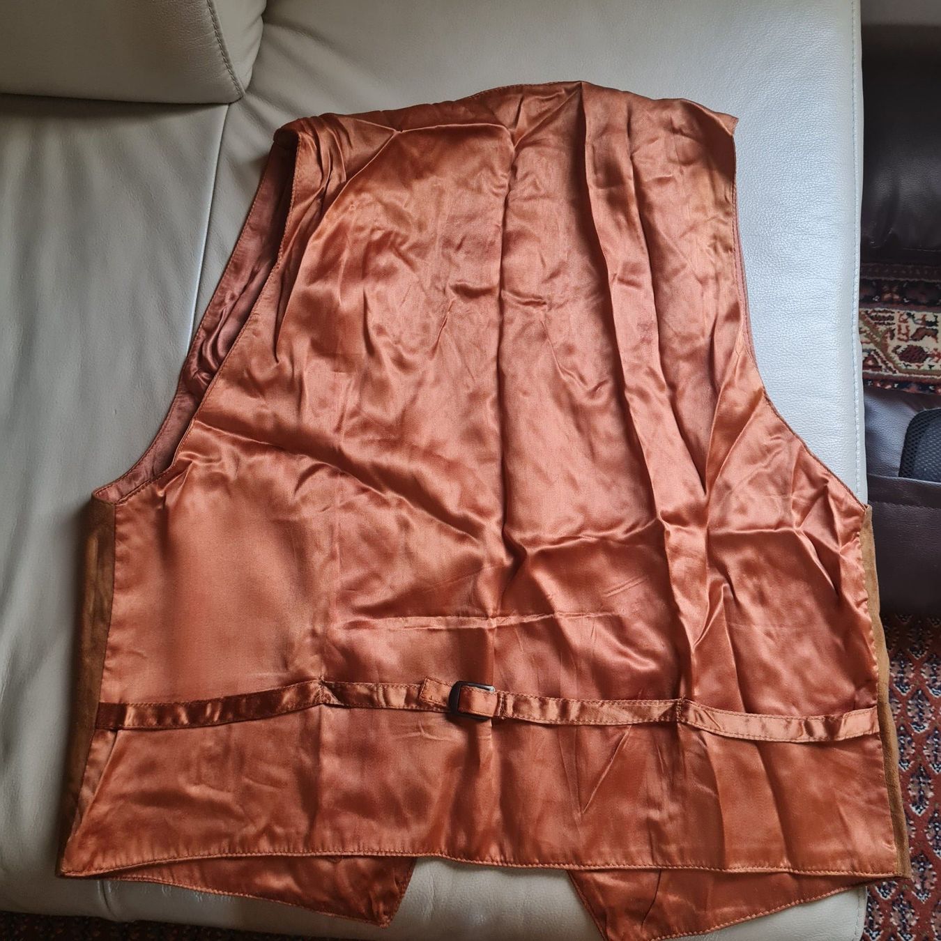 Gilets: Leder Weste in braun , Grösse M – D'occasion à Coeuve par Nelly2 3