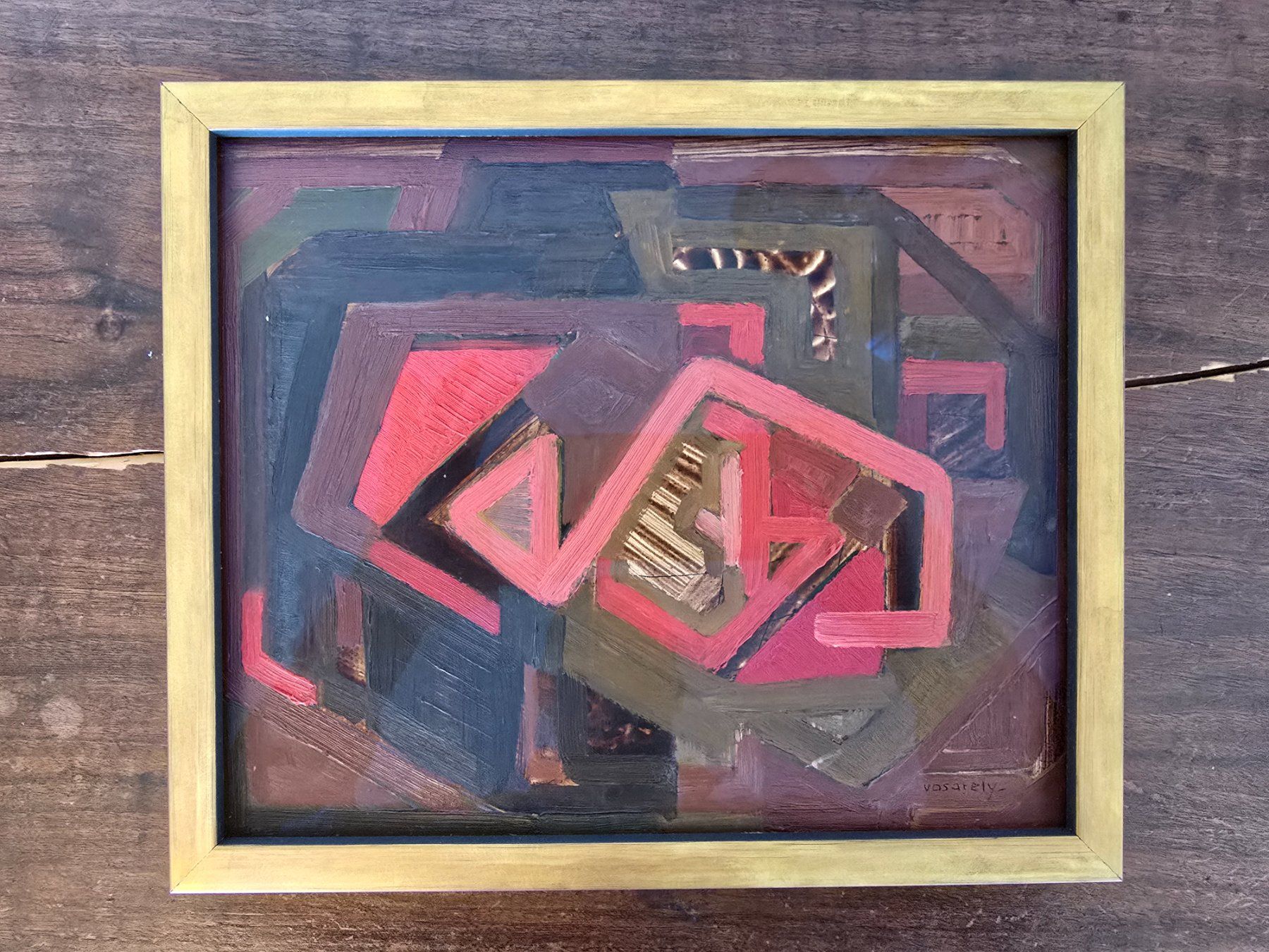 Dipinti: Victor Vasarely ORIGINAL Öl Gemälde – Usato da Nidau venduto da timber-wolf 5