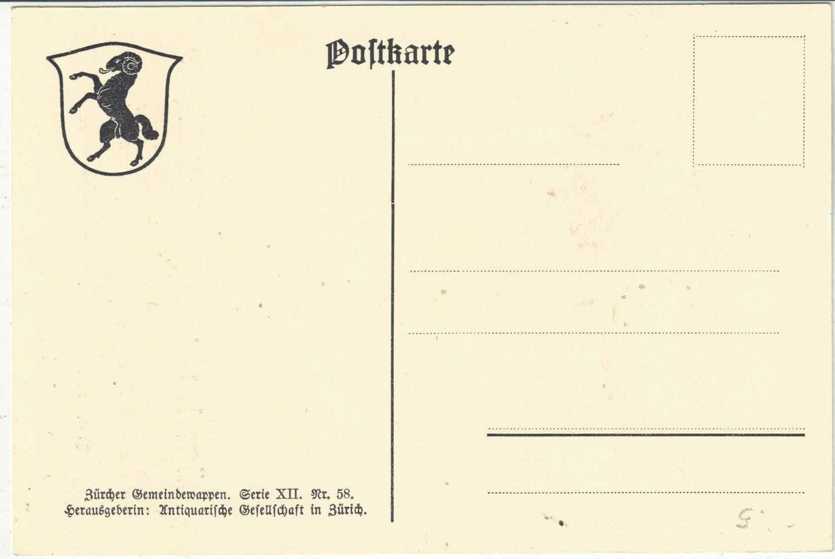 Cartes postales: Dägerlen - Gemeindewappen – D'occasion à Ettingen par Kartenplanet 1