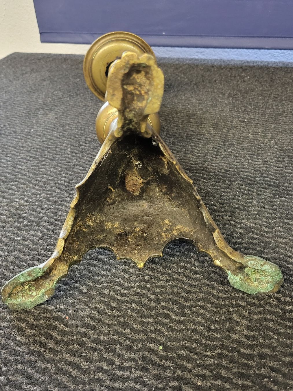 Portacandele: Kerzenleuchter ca 17 Jhr. Bronze – Usato da Degersheim venduto da Sonnenbiene55 3