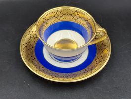 Rosenthal Kronach Dorit Tee Mokka Tassen Kobaltblau 1930s