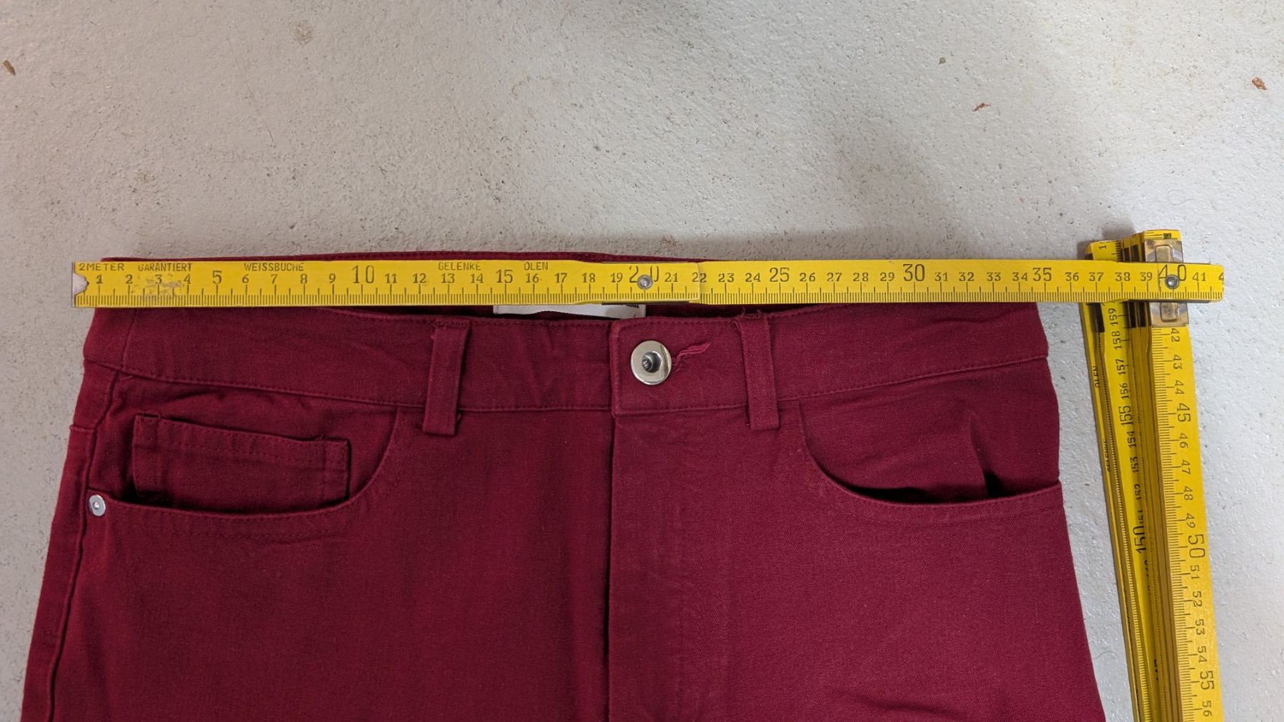 Mango Pantaloni: MNG Hose, Gr. 36, Weinrot – Usato da Bern venduto da Orwahn 3