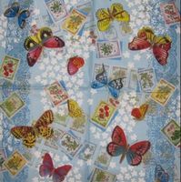 Serviette schmetterling blau (t100) 2Stk.