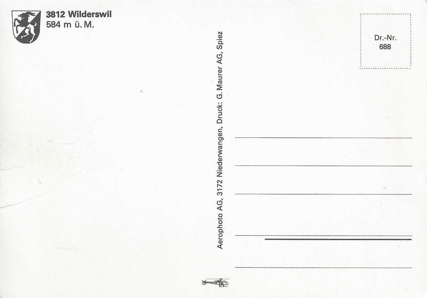 Cartes postales: Wilderswil BE – Neuf (Voir description) à Rothrist par Stranglehold 1