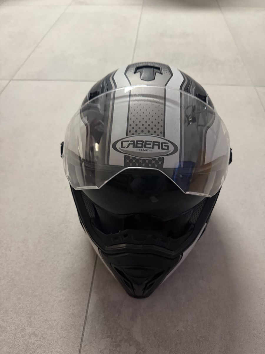 Caschi & visiere: Caberg Motorradhelm weiss/schwarz Grösse L  – Usato da Emmenbrücke venduto da itsnue 2