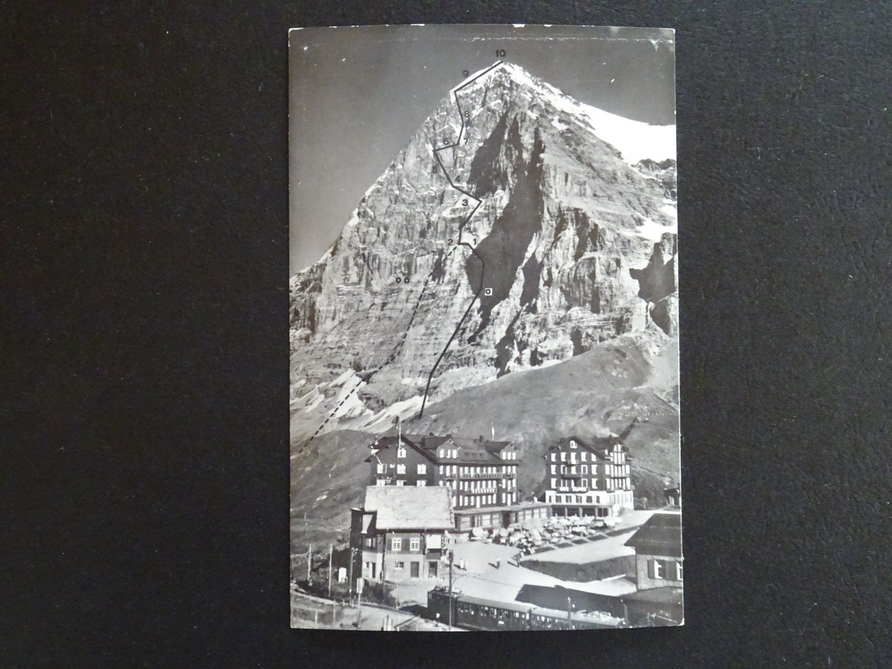 Ansichtskarten: Postkarte kleine Scheidegg Eigerwand Einstiegsroute 1935 – Gebraucht aus Rothrist von heinrich1966