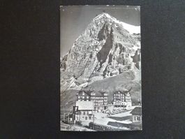 Postkarte kleine Scheidegg Eigerwand Einstiegsroute 1935