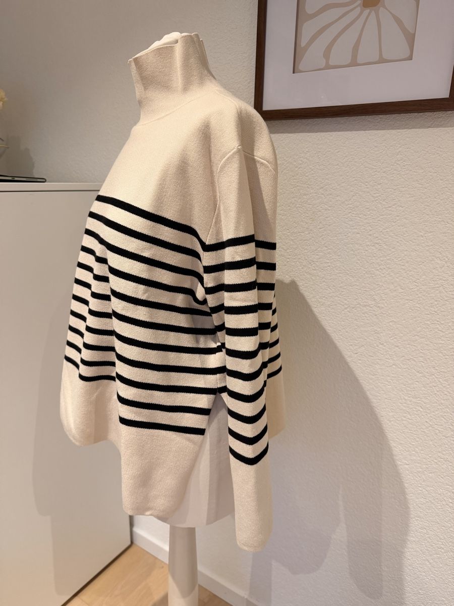 H&M Maglioni & Felpe: H&M Pullover Gr. S gestreift beige schwarz – Usato da Itingen venduto da Granini_93 3