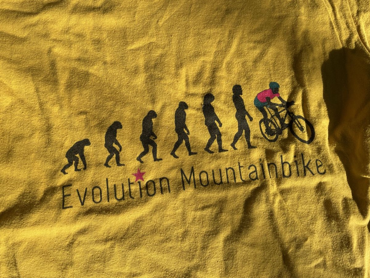 T-shirt: Evolution Mountainbike T-Shirt Gr. S gelb – Usato da Bern venduto da brup 1