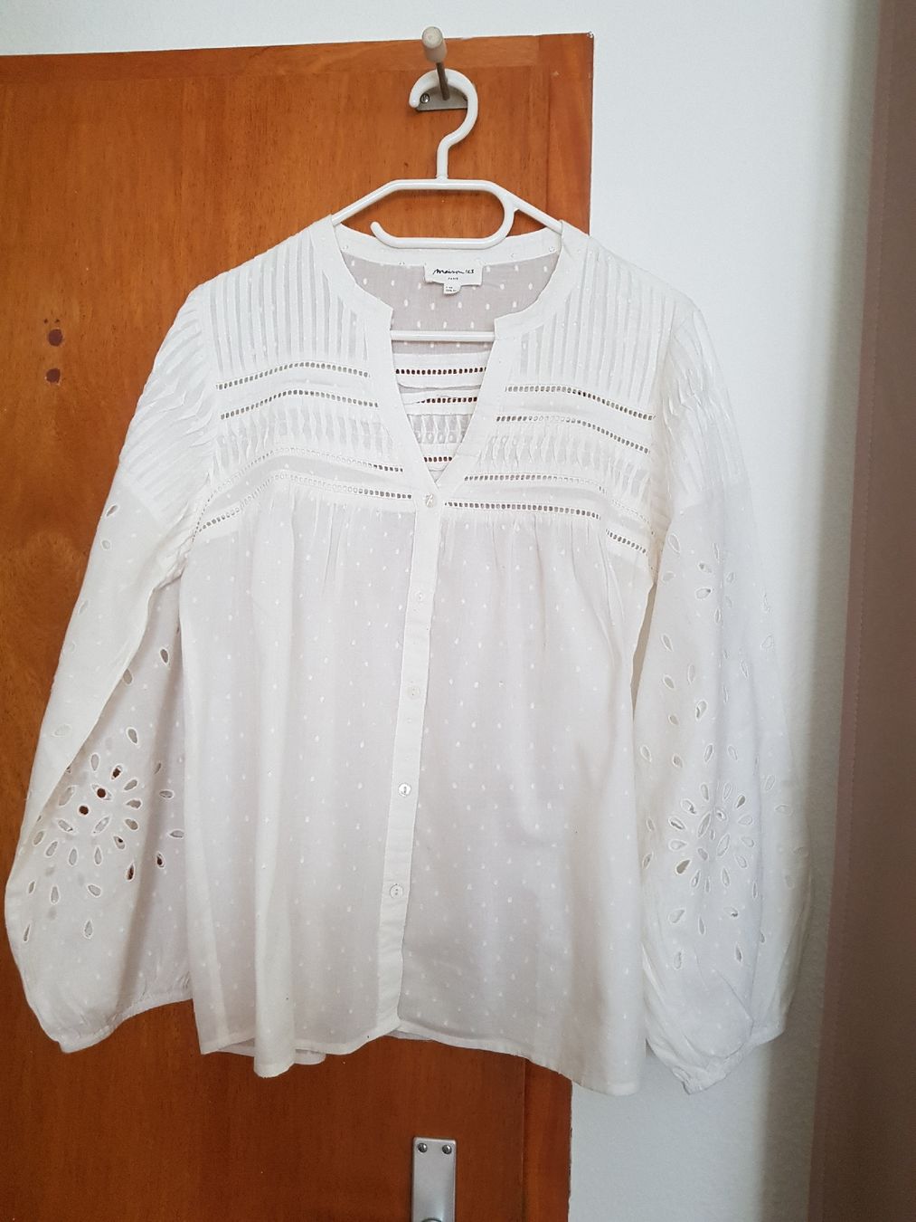 Maison 123 Camicette: Blouse blanche brodée Maison 123 taille 36 – Usato da Veyrier venduto da sosozizou 8