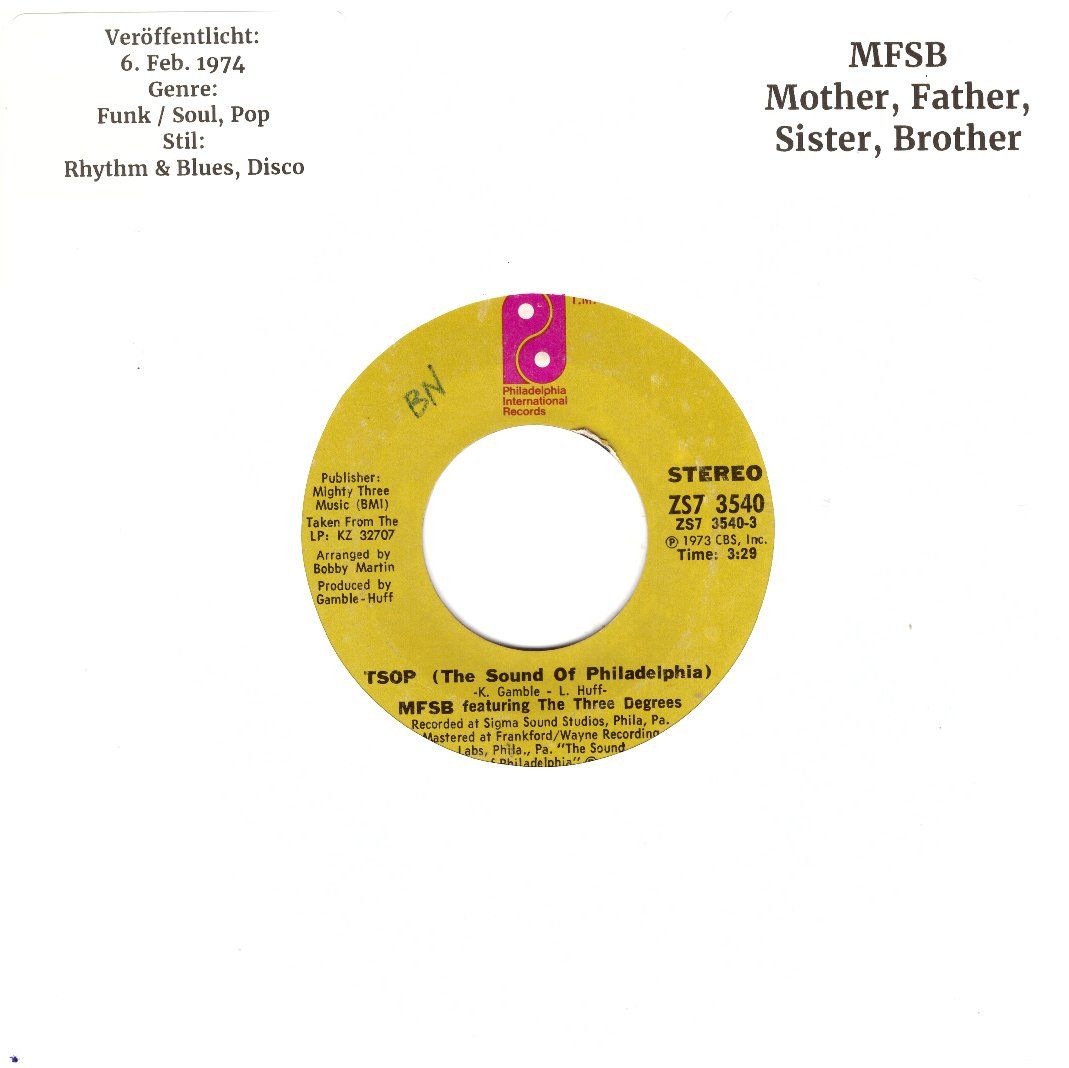 Dischi in vinile: MFSB & THE THREE DEGREES – Usato da Bassersdorf venduto da house-of-vinyl