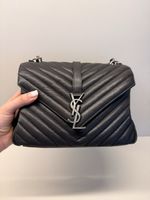 Saint Laurent YSL Tasche schwarz Leder Medium college bag 