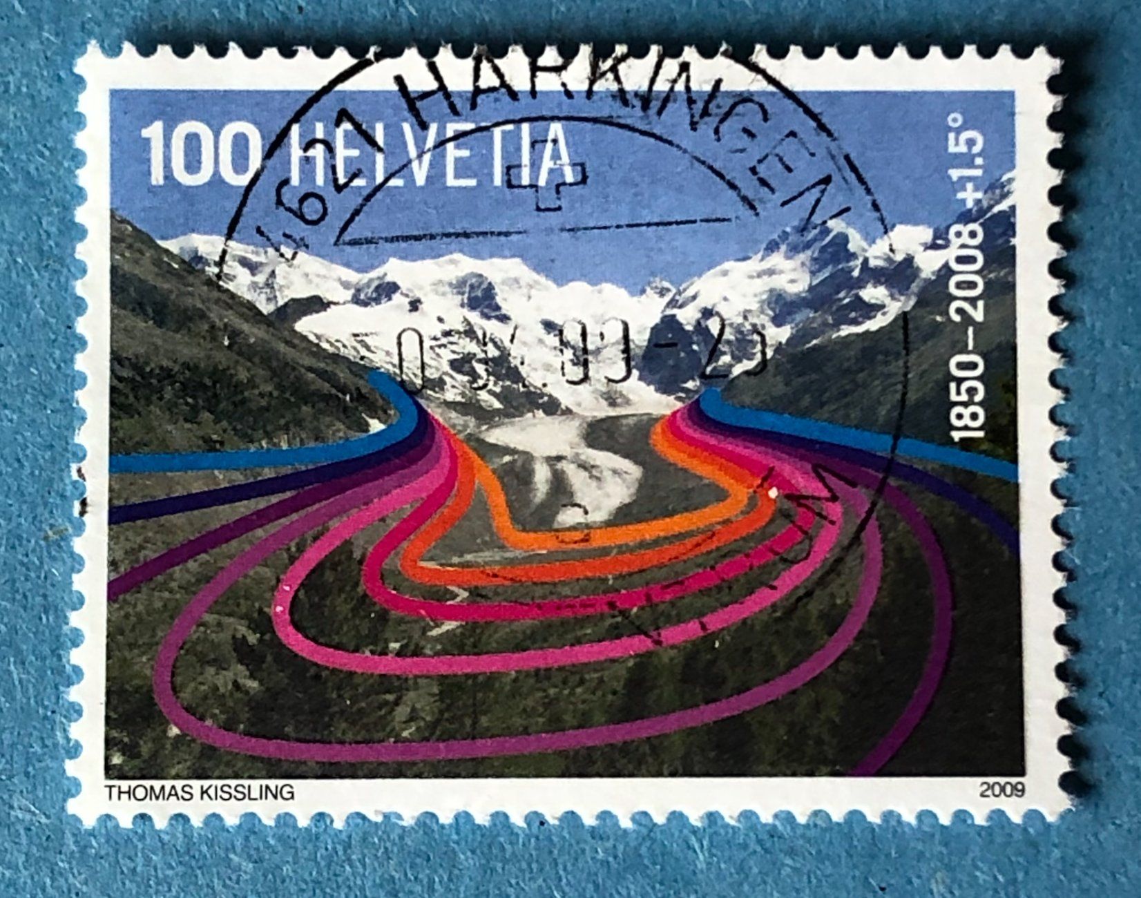 Alle Briefmarken: Nr. 1300  Morteratschgletscher GESTEMPELT 2009   – Gebraucht aus Aarau von Billa007