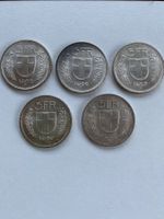 5 x 5 Franken silber (1966, 1967, 1969)