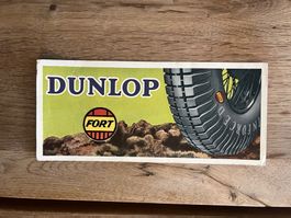 Dunlop Fort Reifen Plakat, Vintage Werbung 50er Jahre