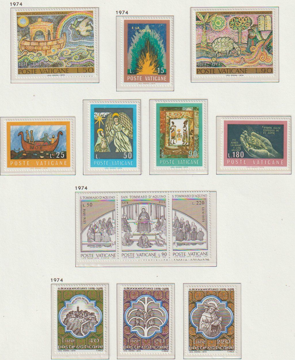 Alle Briefmarken: Timbres Vatican année 1990 1988 1984 – Neu und originalverpackt aus Crans-Montana von kira56 5