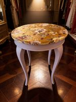 Tisch Beistelltisch Holztisch Clubtisch Holzmöbel Table Gold