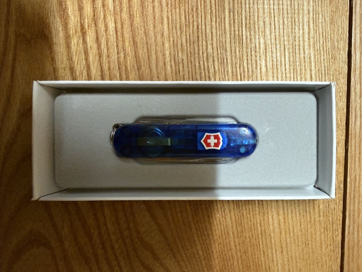 Victorinox Coltelli tascabile: Victorinox Taschenmesser klein blau – Usato da Goldingen venduto da Thomas.Perrin 1