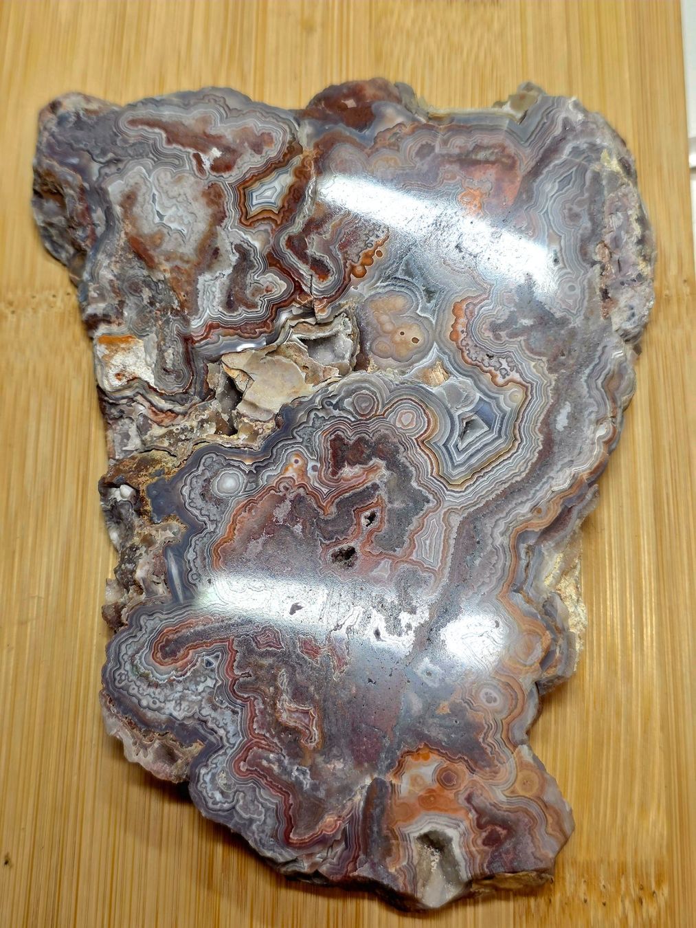 Mineralien & Heilsteine: Mexikanische Achat Scheibe 323g – Neu und originalverpackt aus Matzingen von Shay_Crystalz