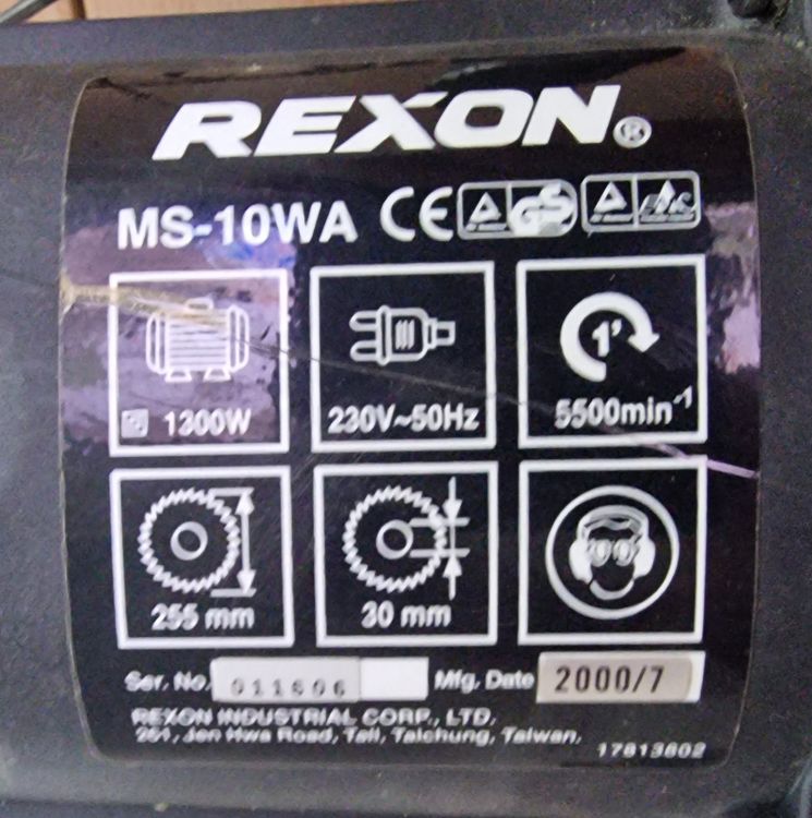 Säge Kappsäge Gehrungssäge Rexon MS10WA Holz Kreissäge (Gebraucht) in ...