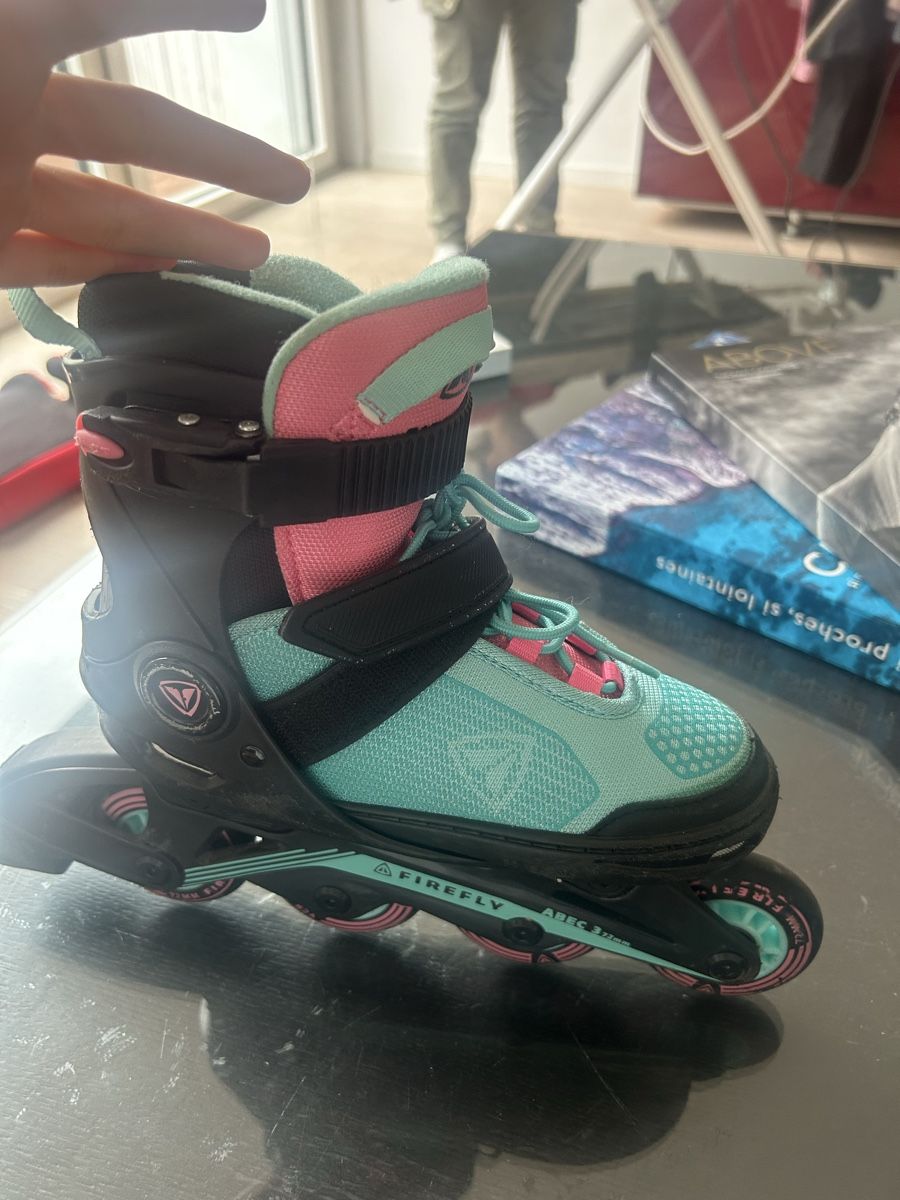 Pattini in linea & Pattini a rotelle: Rollers en ligne Firefly turquoise rose état correct – Usato da Oberwil BL venduto da audrey1515 4