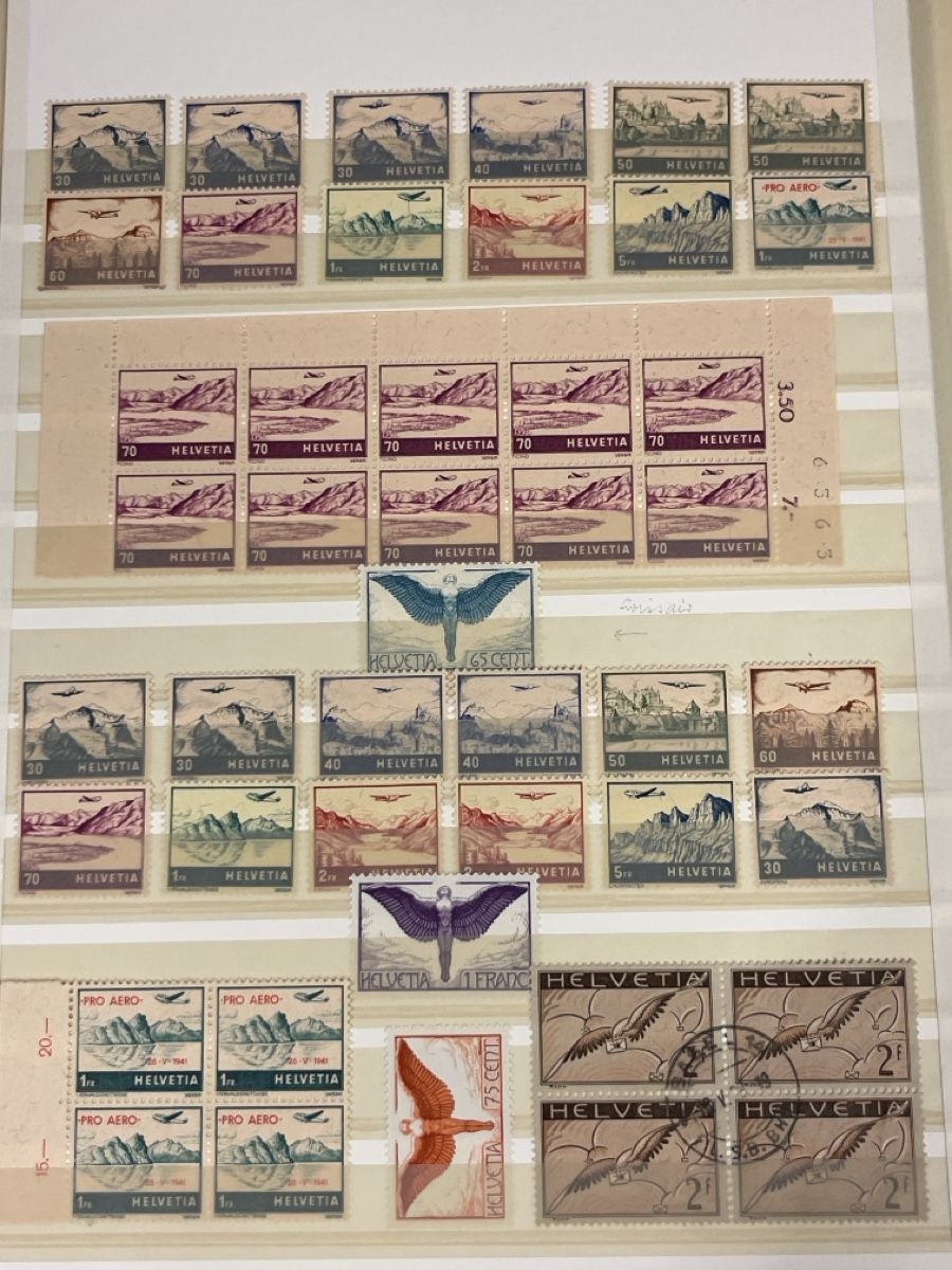 Tutti i francobolli: Grosse hochwertige CH - Flugpost Briefmarken Sammlung TOP++ – Usato da Dettighofen venduto da Moshop 3