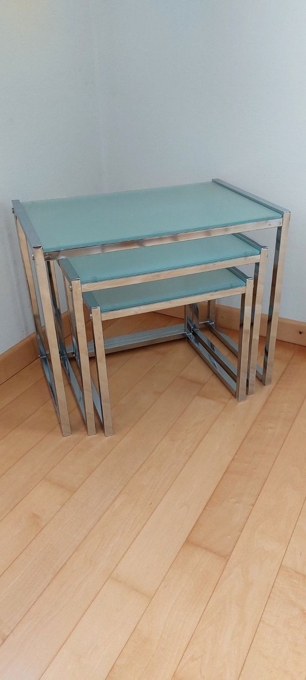 Scaffali: 3 Stück Metall-Glas-Ablagegestelle – Usato da Bronschhofen venduto da Gust2 3