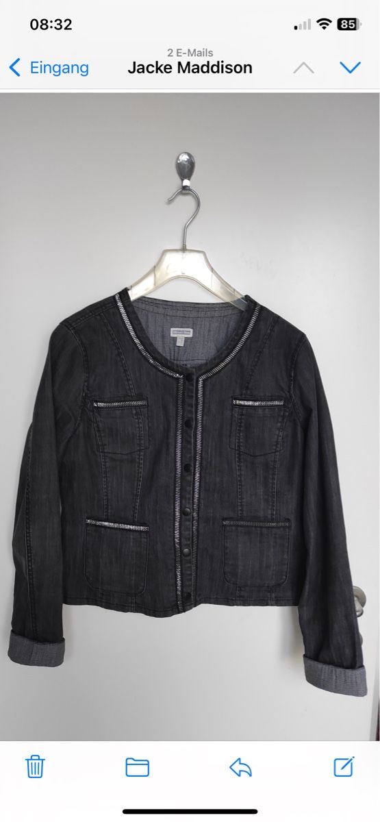 Giacche: Street One Jeansjacke Grösse 42, anthrazit – Nuovo (secondo la descrizione) da Meierskappel venduto da Hala03