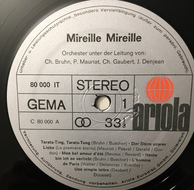 Dischi in vinile: Mireille Mathieu - Mireille (LP) – Usato da Grüningen venduto da azulmarron 3