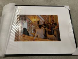 Gerahmtes Bild "Vatikan" Bild einer Galerie inkl Metalrahmen