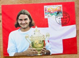 Postkarte FEDERE Wimbledon 2003