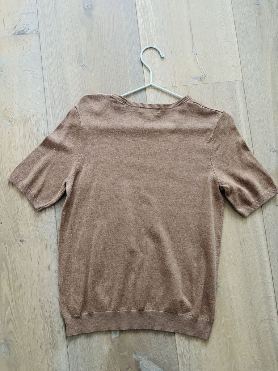 H&M Maglioni & Felpe: H&M Basic kurzarm Strickpullover in Camel - Grösse S  – Usato da Ennetbürgen venduto da Evelyne_G 1