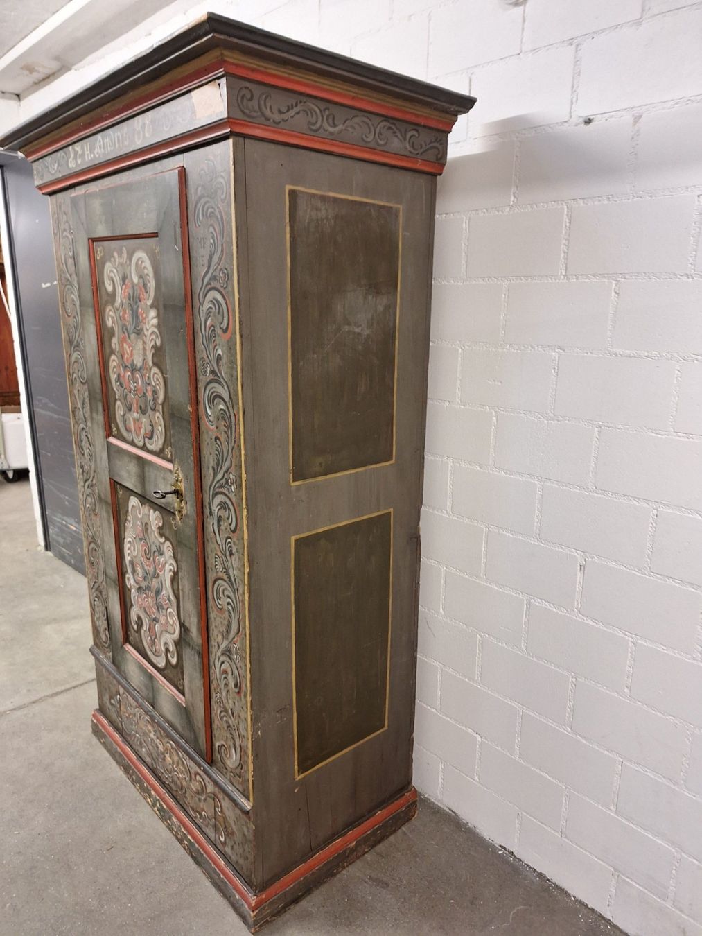 Schränke: Handbemalter Bauernschrank um 1888 – Gebraucht aus Zürich von raro-quasi-2026 2