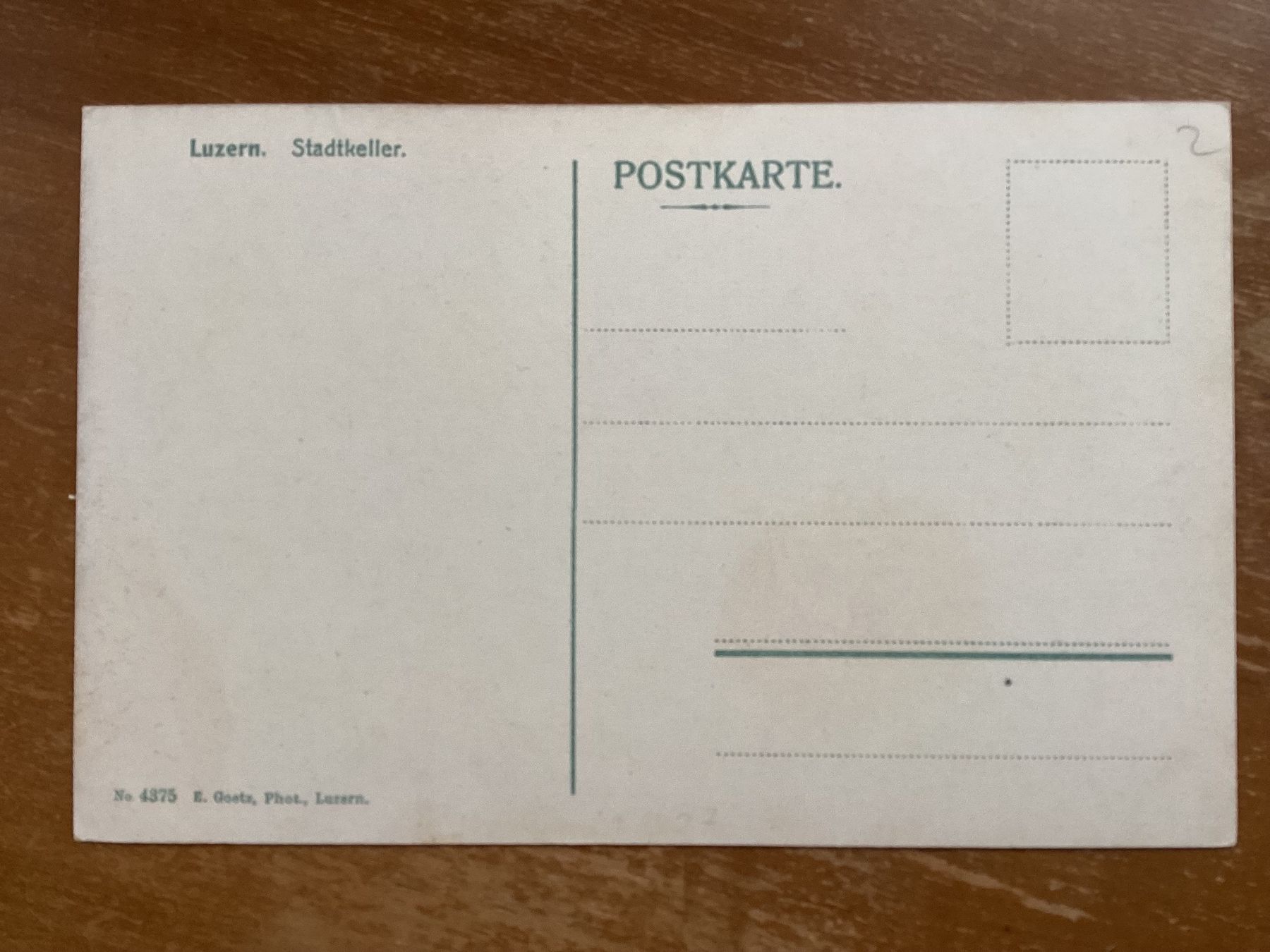 Cartoline postali: AK Luzern. Stadtkeller – Usato da Zürich venduto da tol_b7c7 1