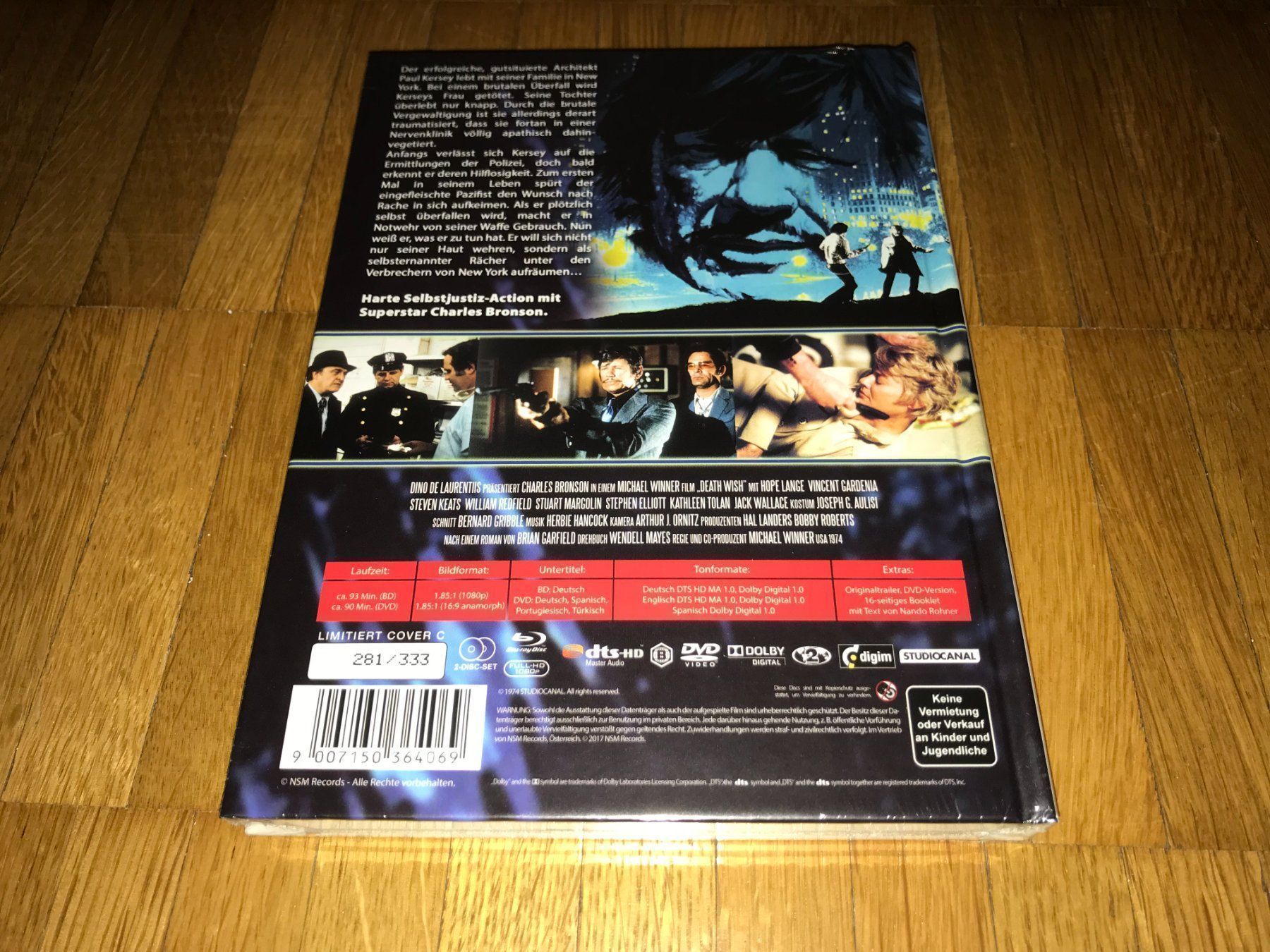 Tutti i DVDs: Death Wish - MEDIABOOK - C - NSM - UNCUT – Nuovo e nell'imballaggio originale da Basel venduto da havsok 1