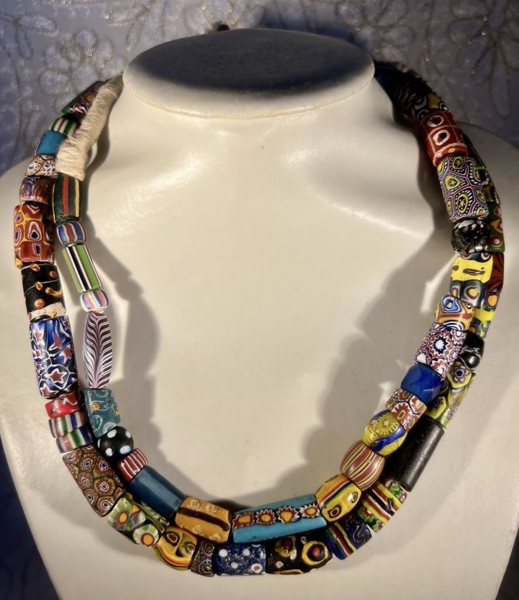 Perlen (unechte): Rang Anciennes Millefiore Trade Beads Murano Multicolore – Gebraucht aus Genève von DELIRBEADS 3