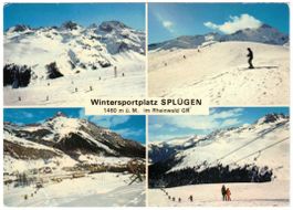 Splügen - 4 Bild AK