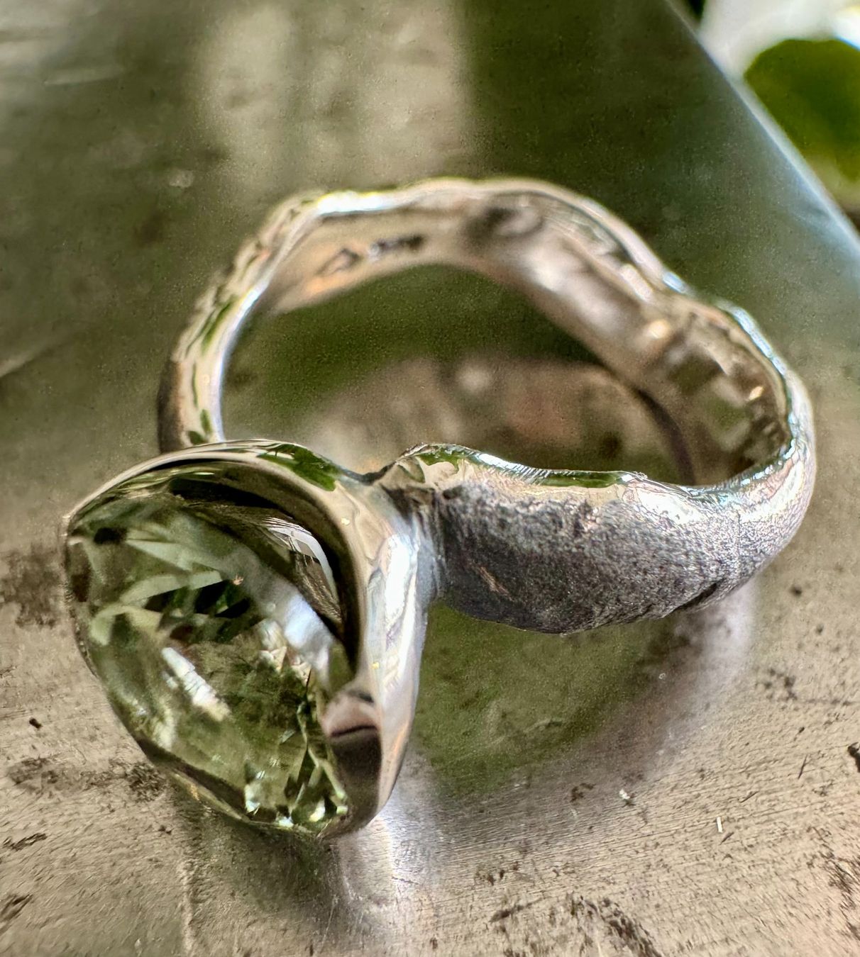 Anelli: Ring "Fantastic" Prasiolith – Nuovo e nell'imballaggio originale da Jona venduto da Herzschmiede 2