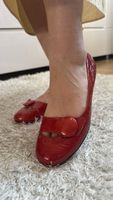 Ballerines rouges vernies T.37