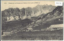 Chalets de la Creusaz sur Salvan et le Luisin