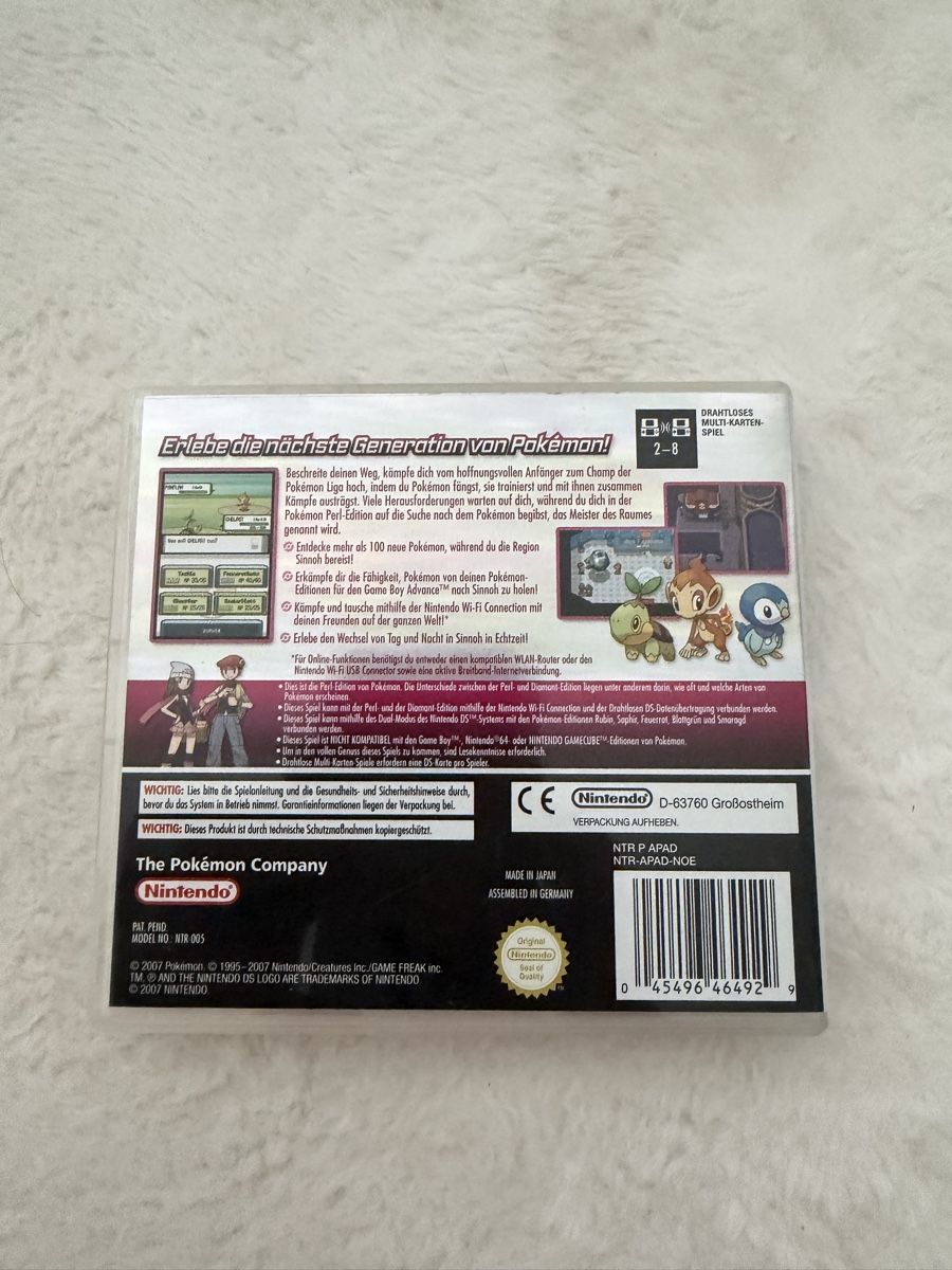 Giochi: Nintendo DS Pokémon Perl Edition ohne Spiel – Usato da Rorschach venduto da Costa_18 1