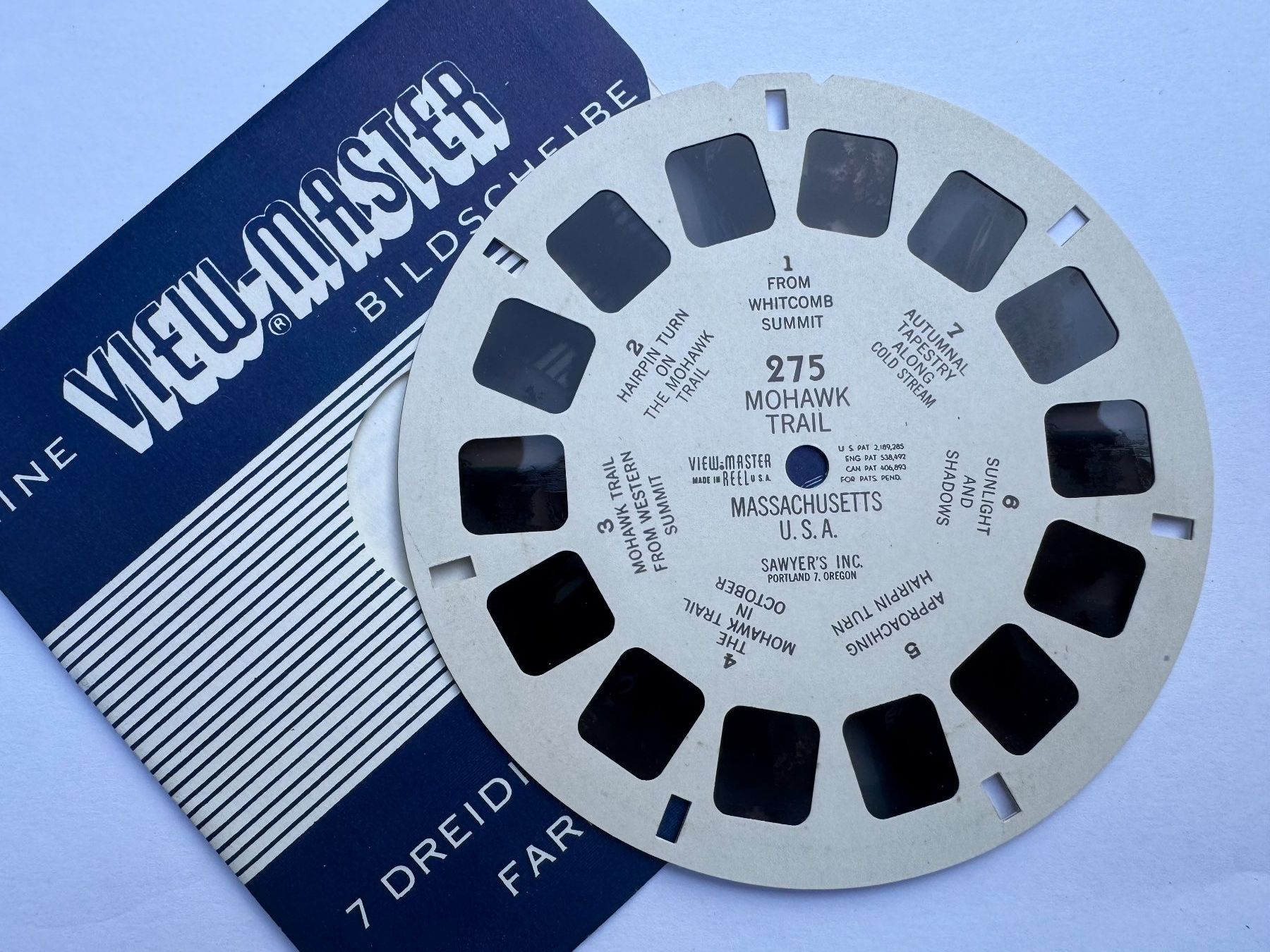 View-master Giocattoli: View-Master 3D: Nr. 275 MOHAWK TRAIL MASSACHUSETTS U.S.A. – Usato da Tegerfelden venduto da siebenmacky 2