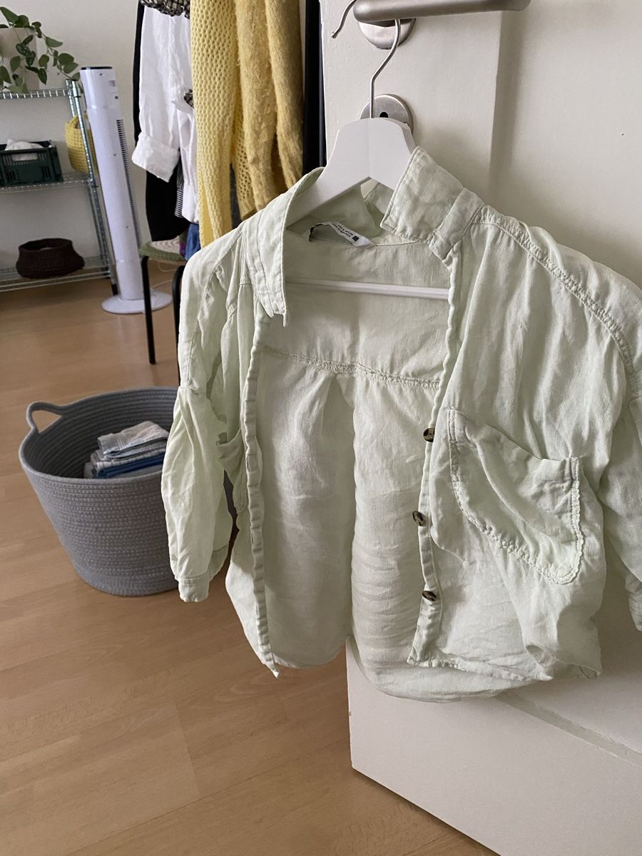 Zara Camicette: Zara Hemd hellgrün kurzarm – Usato da Zürich venduto da yae56