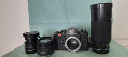 Leica  R3 Electronic avec 3 Objectifs